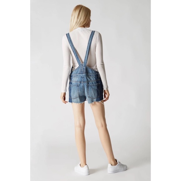 Blank NYC Funny Bone Denim Short Overalls - Picture 4 of 9